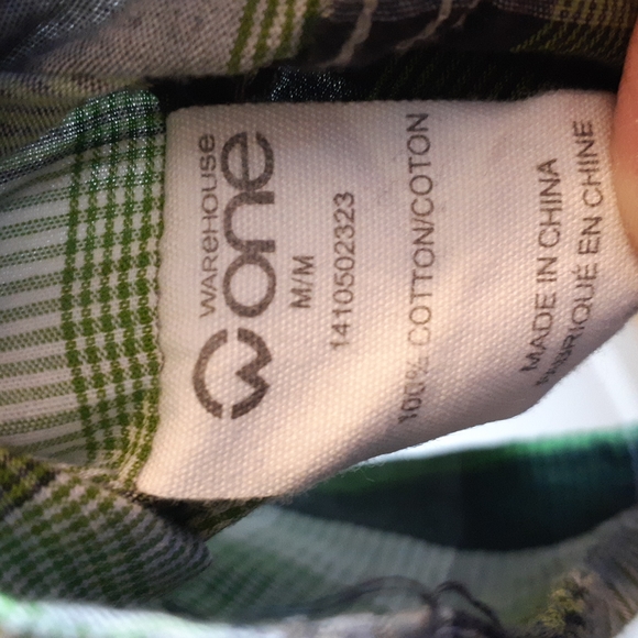 Warehouse One Green Button Down - Picture 3 of 4